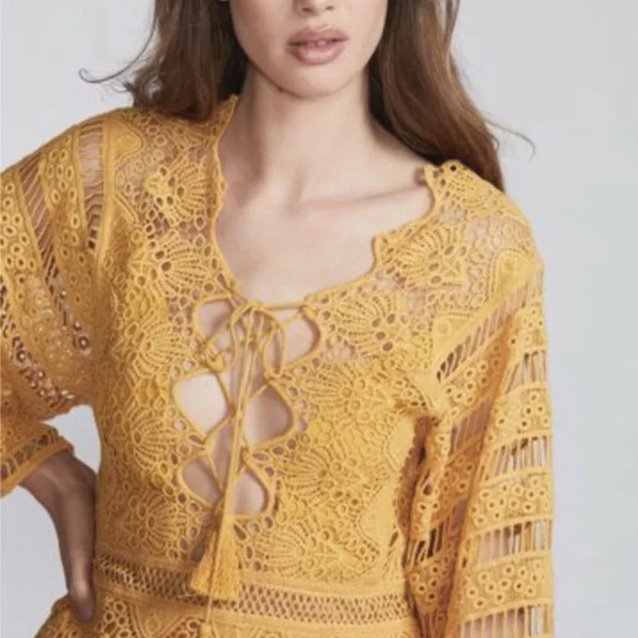 JENS PIRATE BOOTY ISABELLA CROCHET MINI DRESS S - Picture 2 of 12